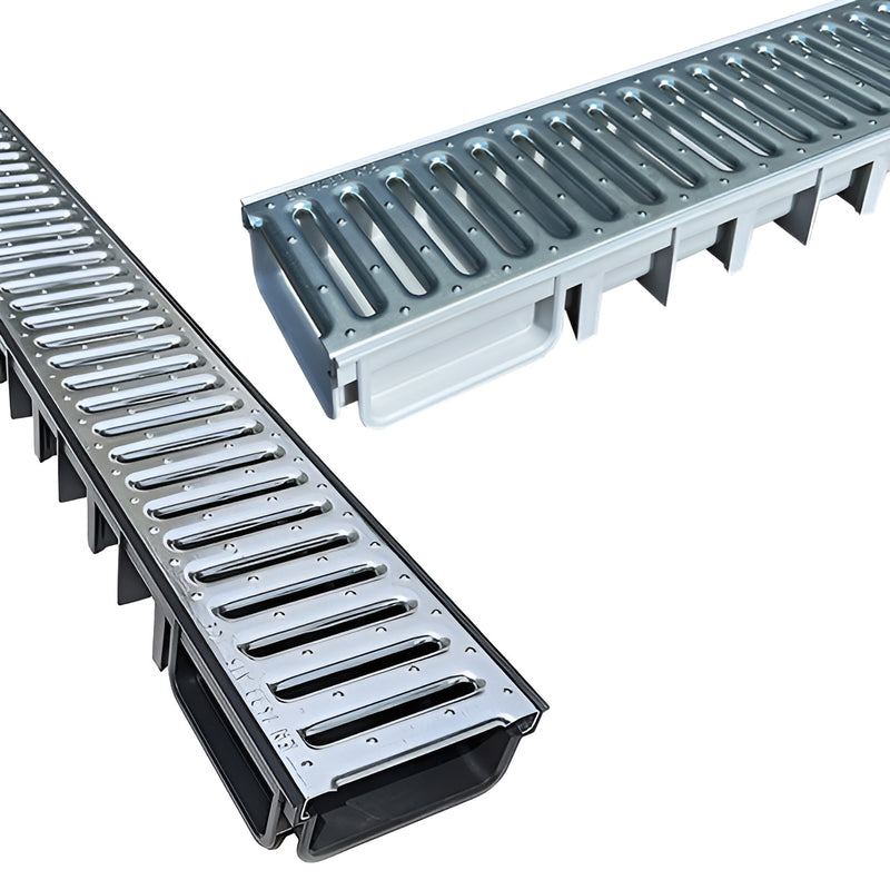 Load image into Gallery viewer, Principal Groundwork - Drainage Channel - Muffle Channel Shallow - Galvanised - 1000mm