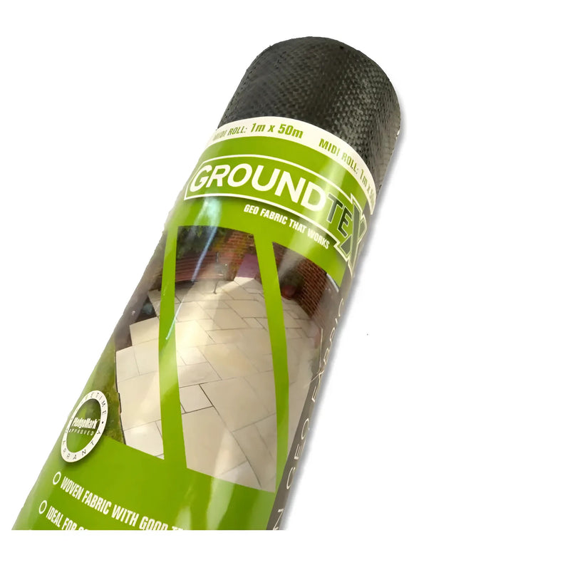Load image into Gallery viewer, Groundtex Woven Geofabric Garden Membrane (GWF1) - 1m Wide X 50m Long Roll