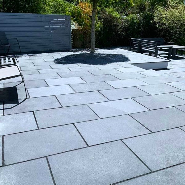 Load image into Gallery viewer, Kota Blue Limestone Paving - 900 x 600 x 22mm - Sawn & Riven