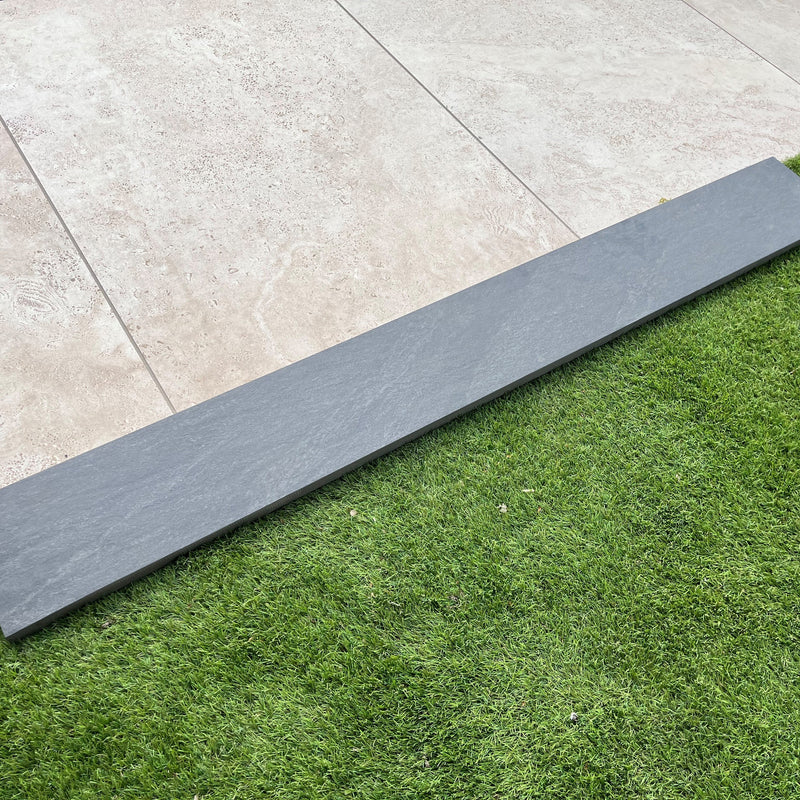 Load image into Gallery viewer, Carbon Anthracite - Black Porcelain Planks - 1200 x 148 x 20mm