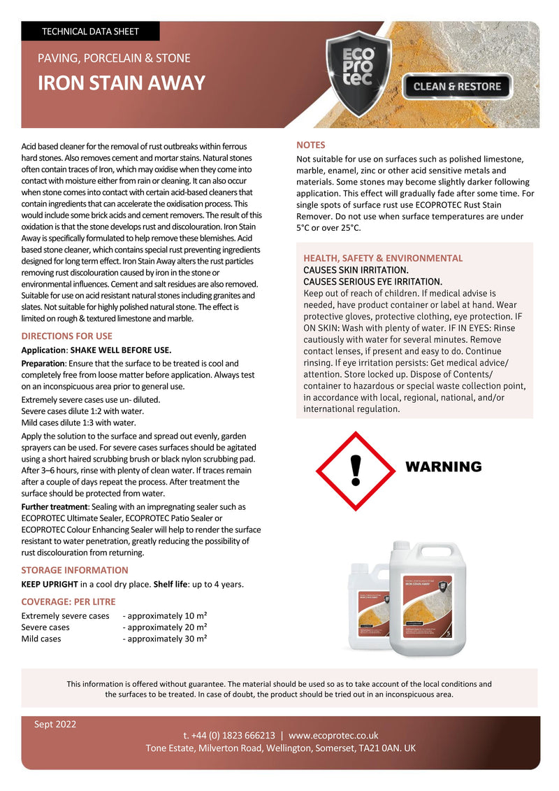 Load image into Gallery viewer, LTP Ecoprotec Iron Stain Away - 5L