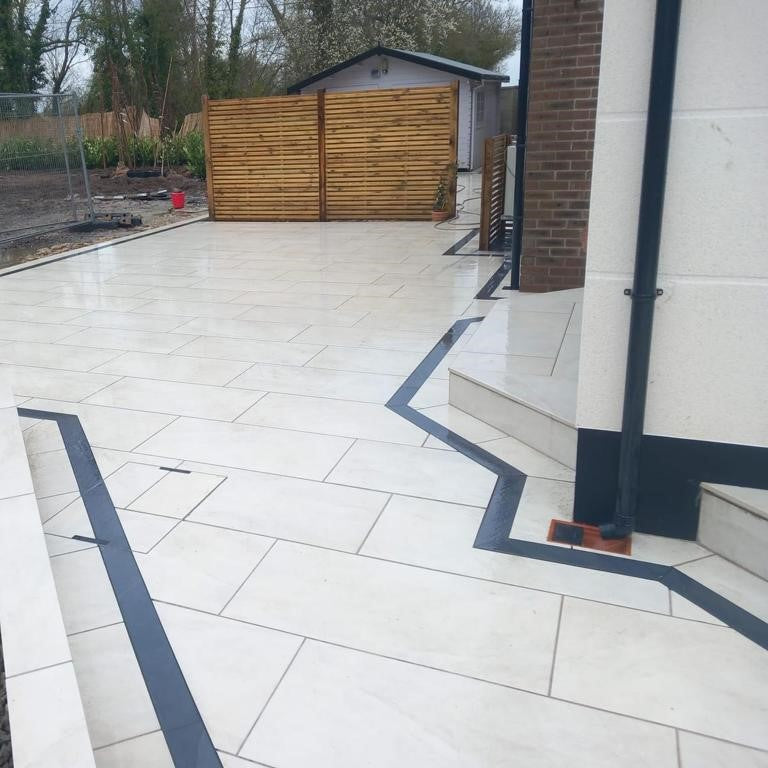 Load image into Gallery viewer, Arcadia Wheat - Light Grey Porcelain Paving Tiles - 1000 x 500 x 20mm