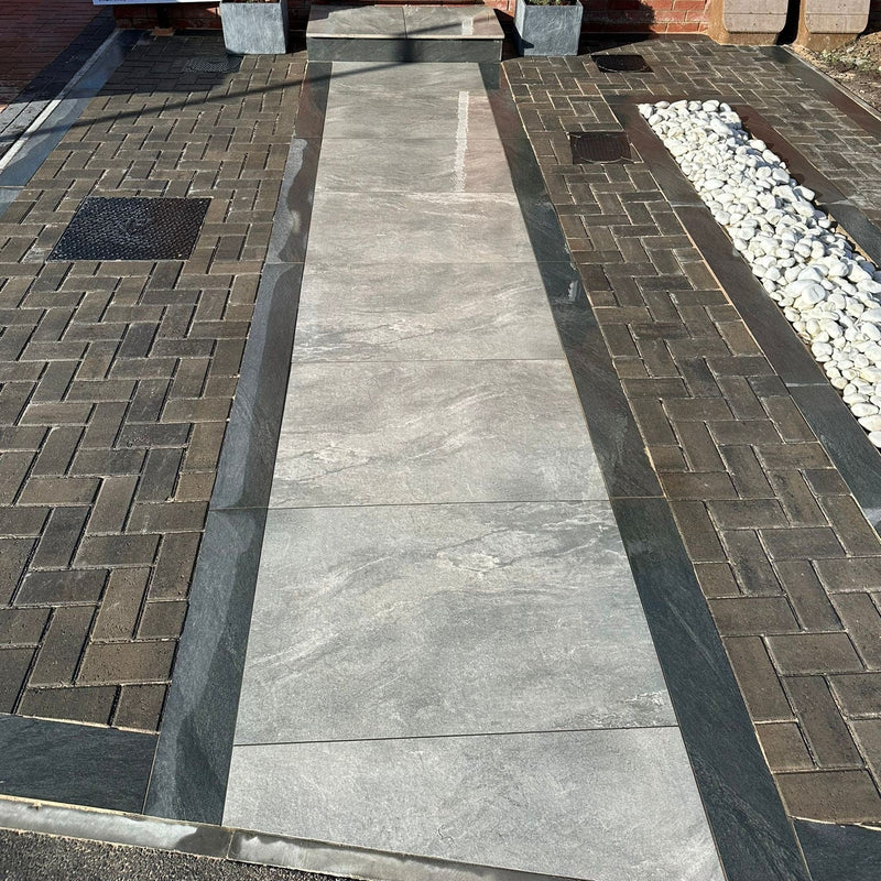 Load image into Gallery viewer, Mercury - Grey Porcelain Paving Tiles - 900 x 600 x 20mm
