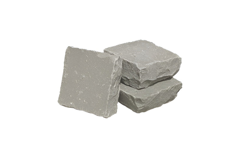 Load image into Gallery viewer, Kandala Grey Indian Sandstone Setts - 135 x 135 x 25-35mm
