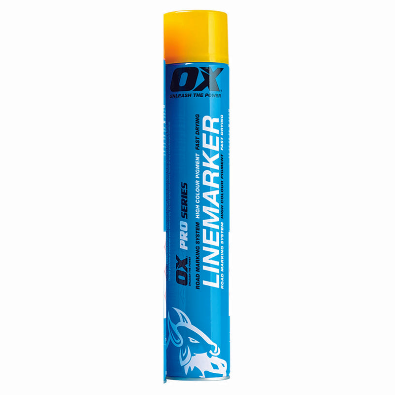 Load image into Gallery viewer, Ox - Trade Permanent Line Marker Spray-Yellow / 750ml