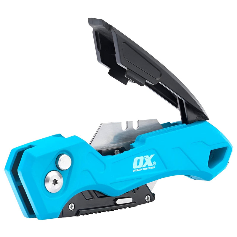 Load image into Gallery viewer, Ox - Pro Heavy Duty Fixed Blade Folding Knife (Includes 3 Blades)