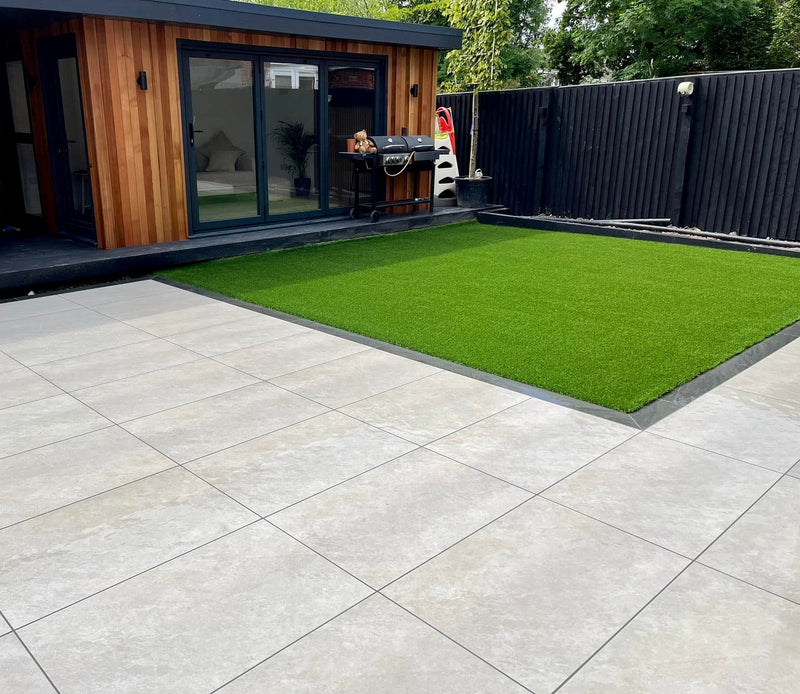 Load image into Gallery viewer, Quartz - White Porcelain Paving Tiles - 900 x 600 x 20mm