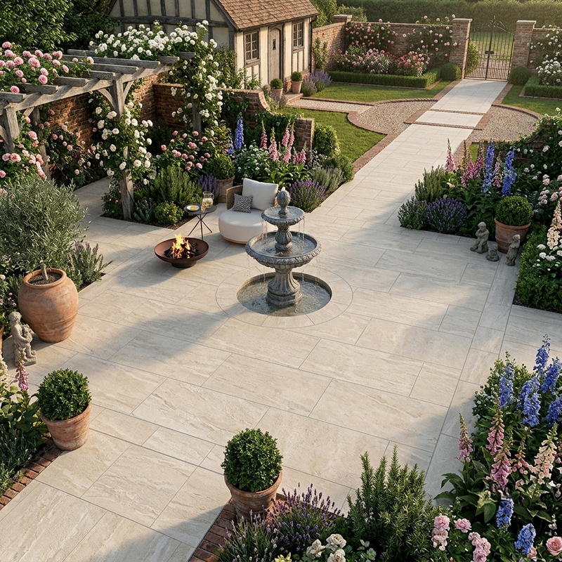 Load image into Gallery viewer, Rasa - Beige Porcelain Paving Tiles - 900 x 600 x 20mm