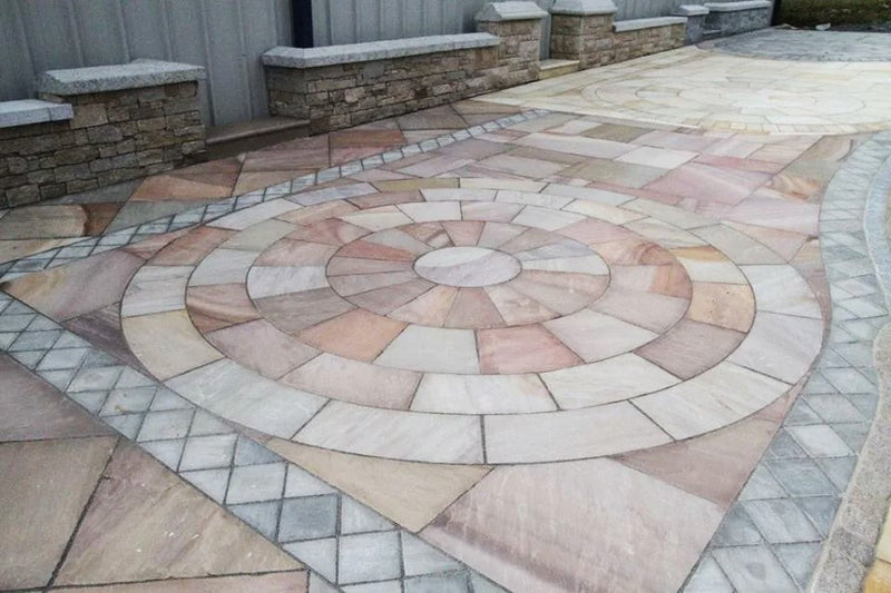 Load image into Gallery viewer, Ravina Indian Sandstone Paving - 290 x 290 x 22mm - Hand Cut & Riven