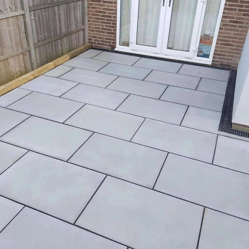 Load image into Gallery viewer, Kandala Sawn & Honed - Grey Porcelain Paving Tiles - 900 x 600 x 20mm