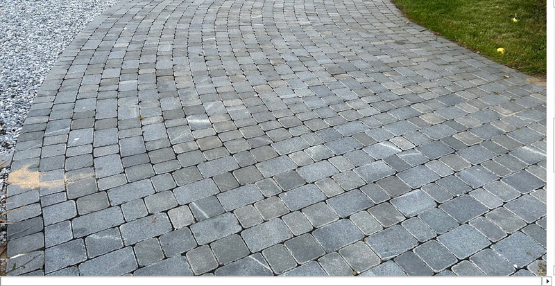 Load image into Gallery viewer, Dark Grey Granite Block Paving - 105 x 140 x 50mm - Sawn, Tumbled & Honed
