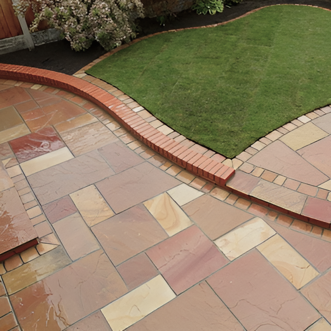 Load image into Gallery viewer, Modak Indian Sandstone Setts - 135 x 135 x 25-35mm