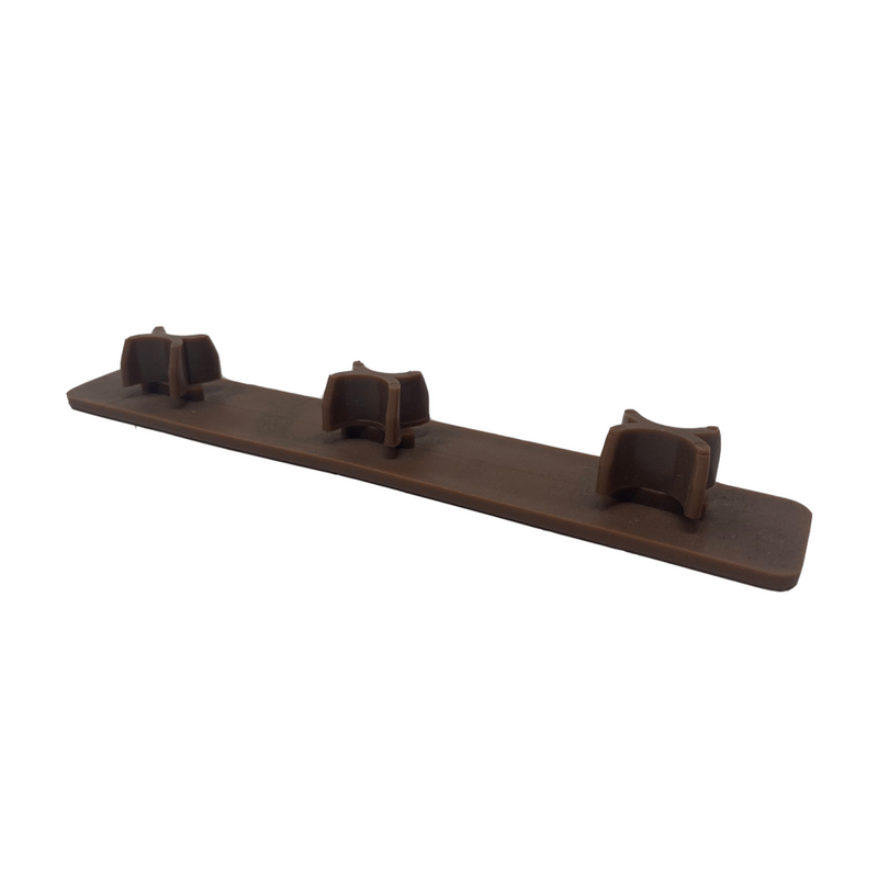 Load image into Gallery viewer, Soho Teak - Brown Composite Decking - End Cap - 147 x 24 x 17 mm