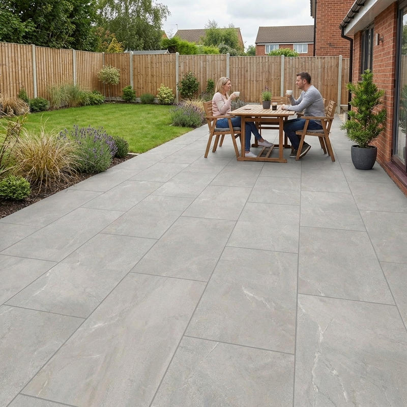 Load image into Gallery viewer, Storm - Grey Porcelain Paving Tiles - 900 x 600 x 20mm