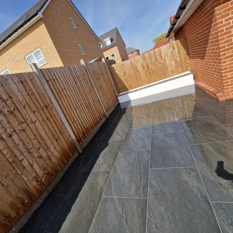 Load image into Gallery viewer, Anthracite - Black Porcelain Paving Tiles - 900 x 600 x 20mm