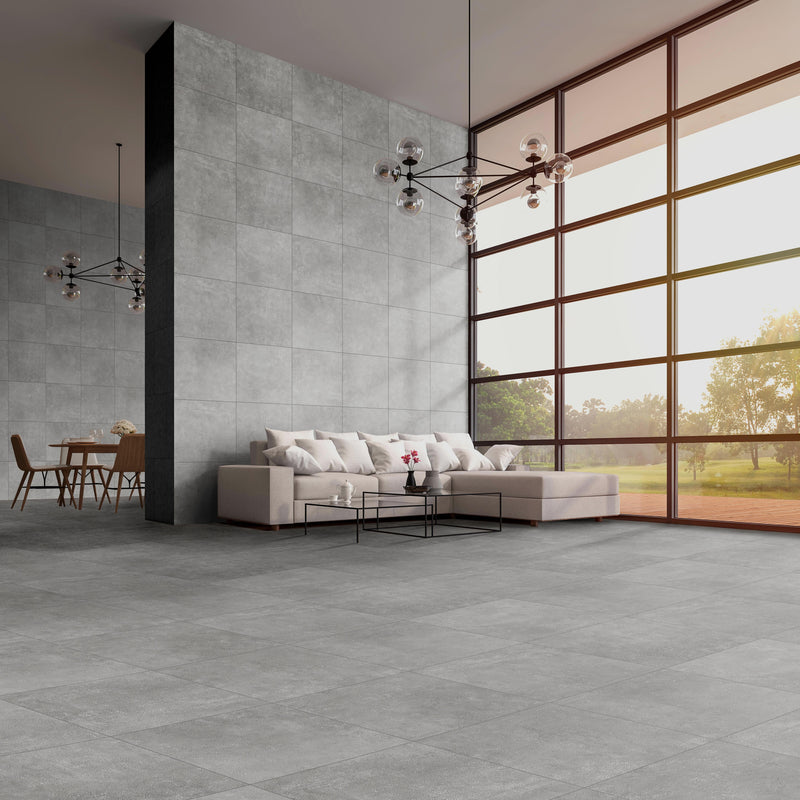 Load image into Gallery viewer, Ark Silver - Grey Porcelain Paving Tiles - 600 x 600 x 7mm