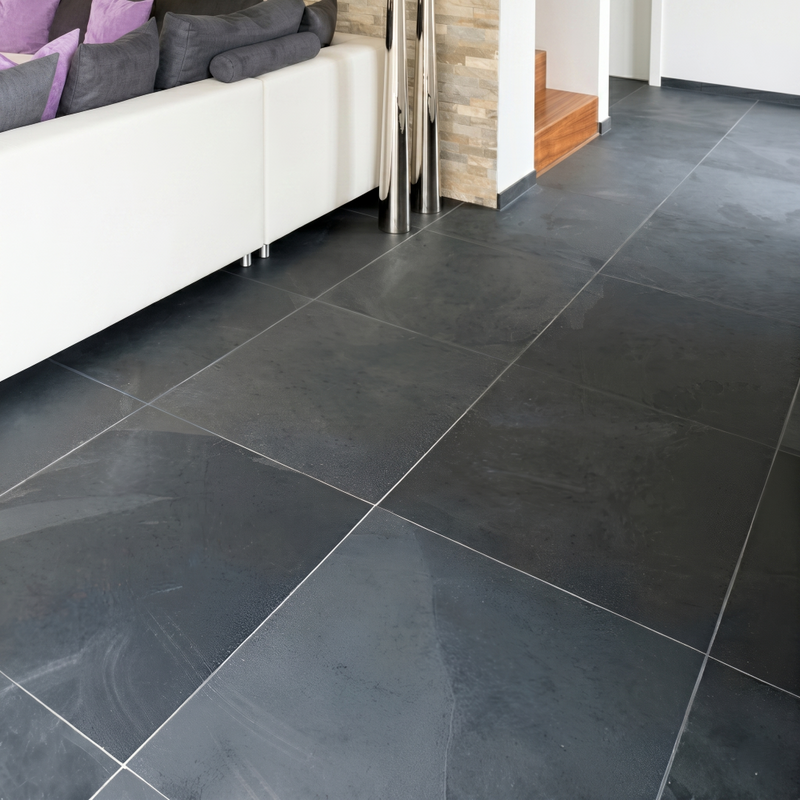 Load image into Gallery viewer, Brazilian - Black Slate Paving - 900 x 900 x 20mm - Sawn & Riven