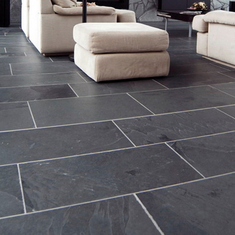 Load image into Gallery viewer, Brazilian - Black Slate Paving - 900 x 600 x 20mm - Sawn & Riven