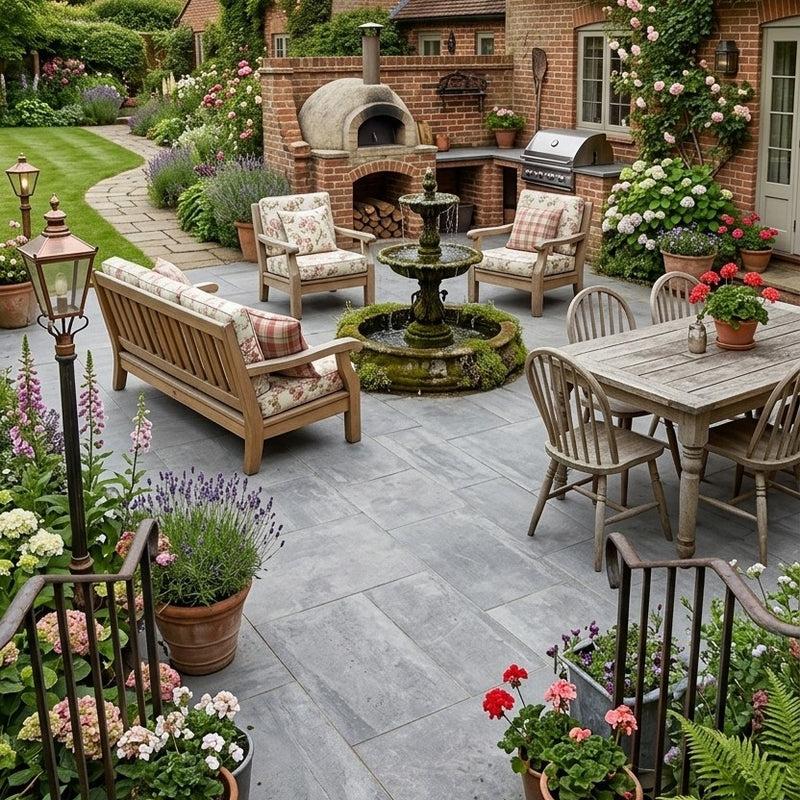 Load image into Gallery viewer, County Gris - Grey Porcelain Paving Tiles - 900 x 600 x 20mm
