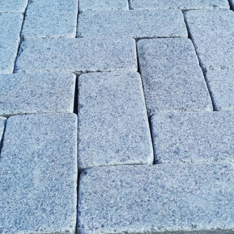 Load image into Gallery viewer, Dark Grey Granite Block Paving - 200 x 100 x 100mm - Sawn, Tumbled & Honed