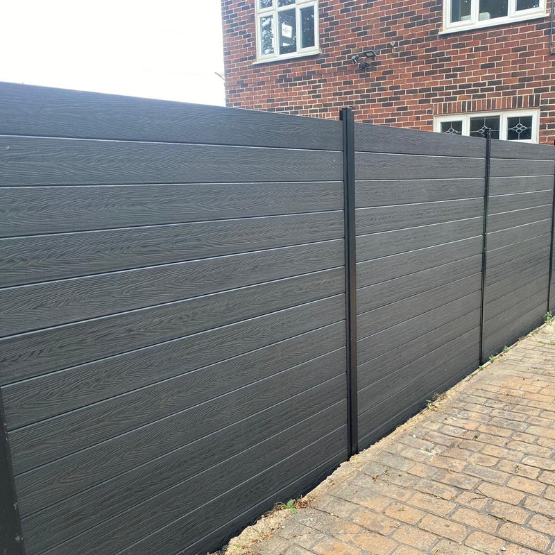 Load image into Gallery viewer, Anthracite - Black Premium Composite Fencing - Board - 1830 x 150 x 20mm