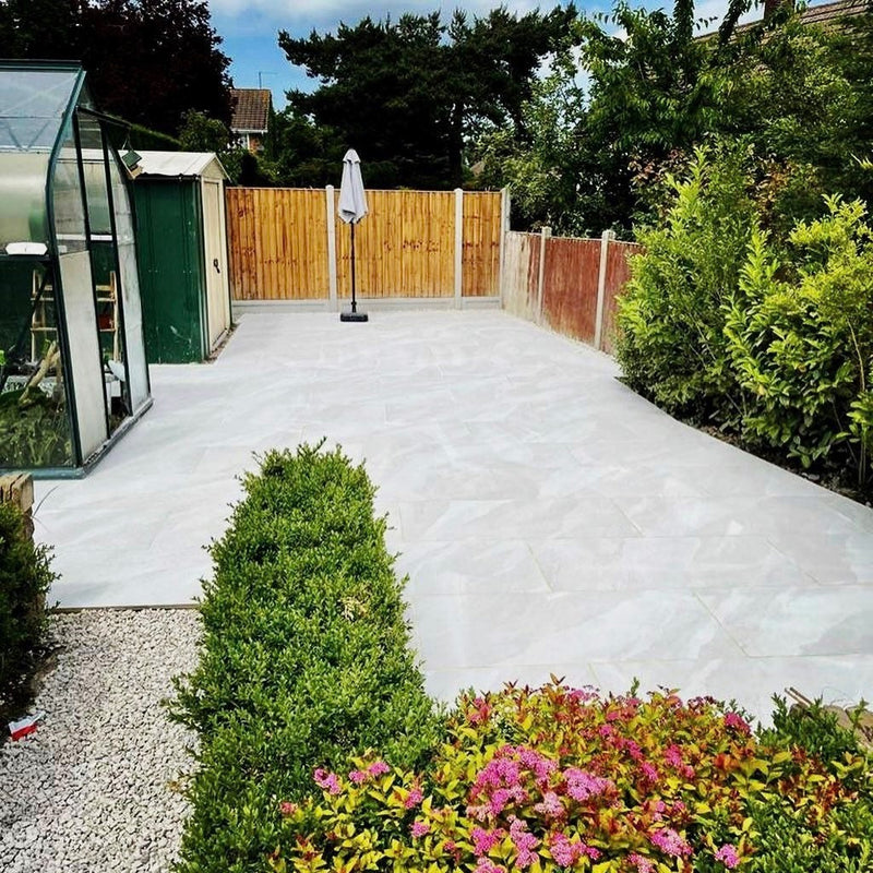 Load image into Gallery viewer, Etna - White Porcelain Paving Tiles - 1200 x 600 x 20mm