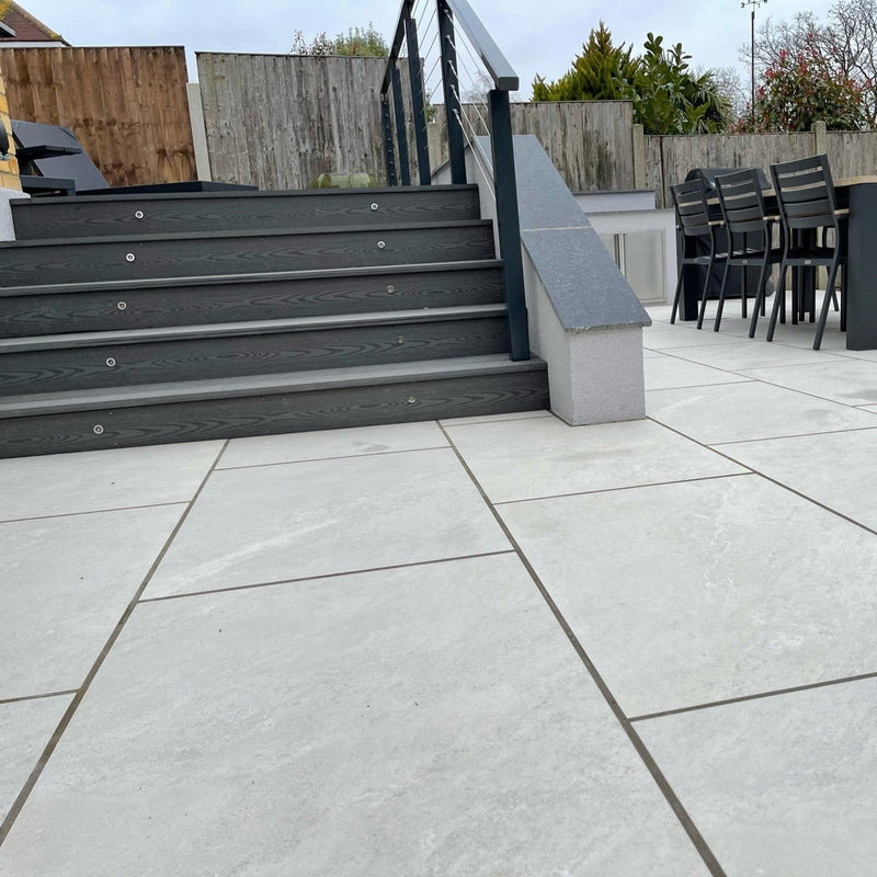 Load image into Gallery viewer, Himalayan - White Porcelain Paving Tiles - 900 x 600 x 20mm