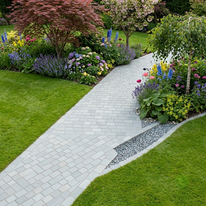 Load image into Gallery viewer, Kandala - Grey Porcelain Setts - 200 x 100 x 20mm