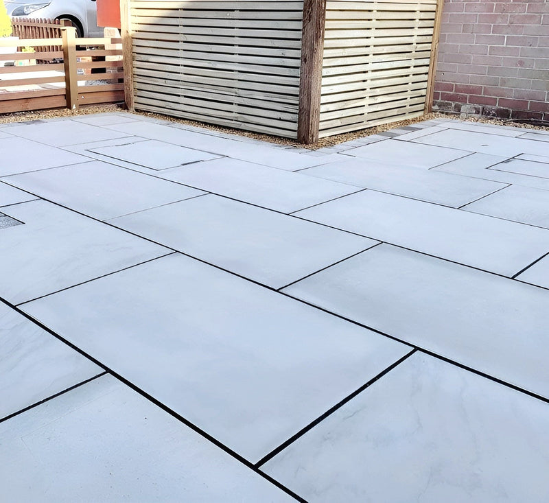Load image into Gallery viewer, Kandala Sawn & Honed - Grey Porcelain Paving Tiles - 900 x 600 x 20mm