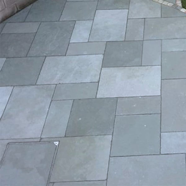 Load image into Gallery viewer, Kota Blue Limestone Paving - Patio Pack - Mixed Sizes - Hand Cut & Riven