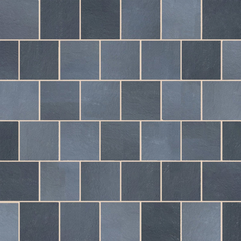 Load image into Gallery viewer, Kota Black Limestone Paving - 600 x 600 x 22mm - Sawn & Riven