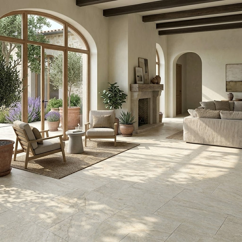 Load image into Gallery viewer, Langford - White Porcelain Paving Tiles - 900 x 600 x 10mm