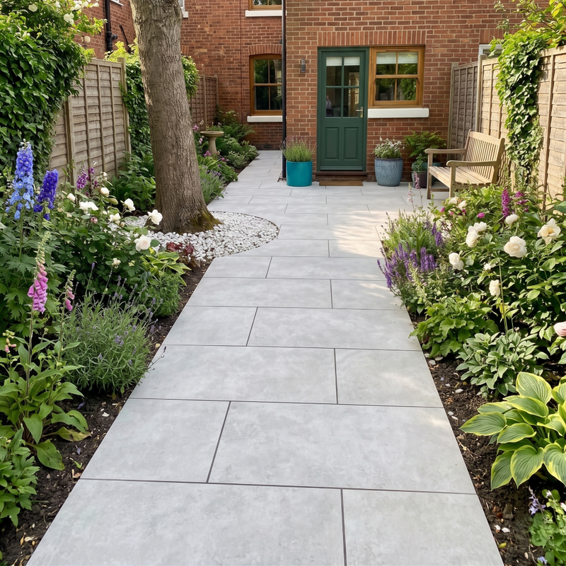 Load image into Gallery viewer, Luna - White Porcelain Paving Tiles - 1200 x 600 x 20mm
