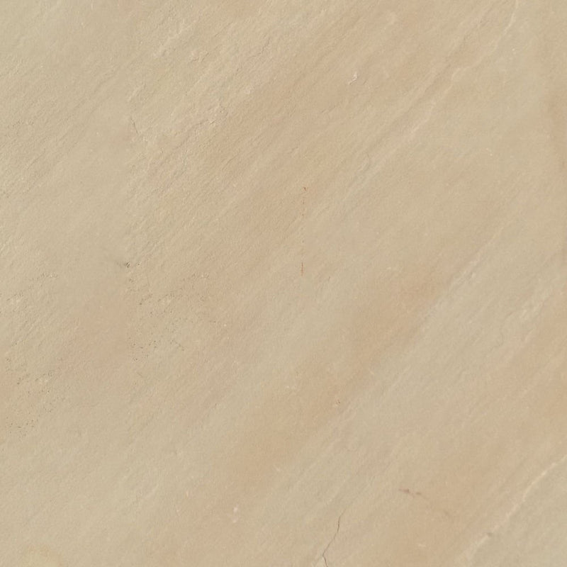 Load image into Gallery viewer, Mint Fossil Indian Sandstone Paving - Patio Pack - Mixed Sizes - Tumbled & Riven