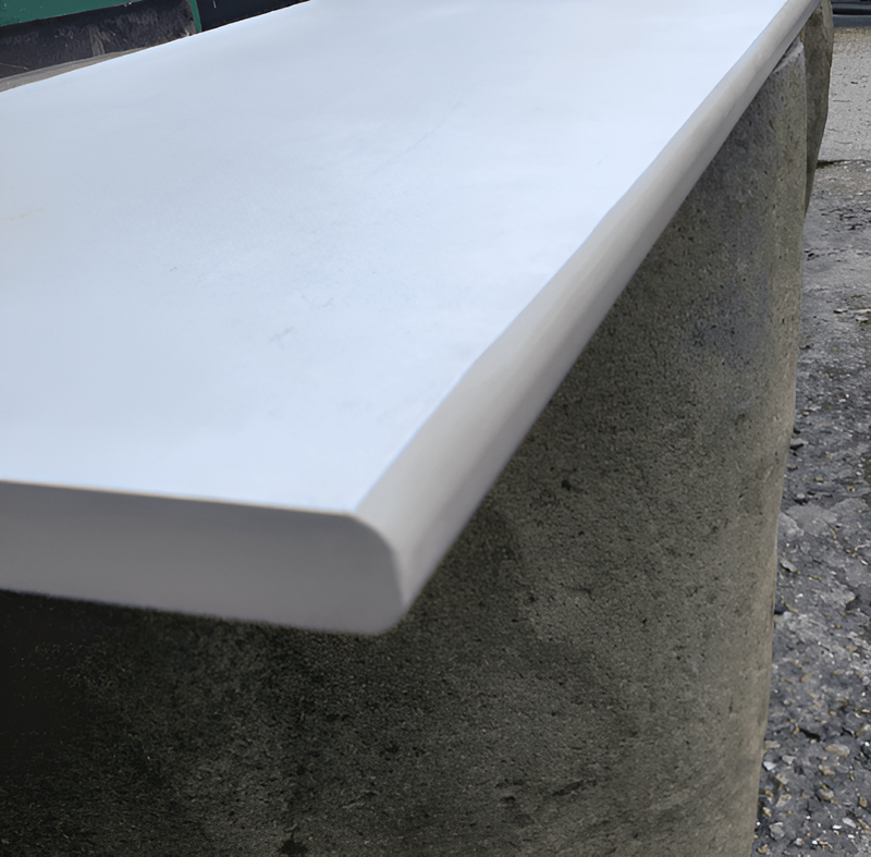 Load image into Gallery viewer, Himalayan - White Porcelain Paving Tiles - 900 x 600 x 20mm - Bullnose Edge