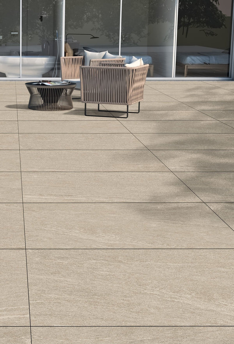 Load image into Gallery viewer, Promenade Earth - Beige Porcelain Paving Tiles - 1000 x 500 x 20mm