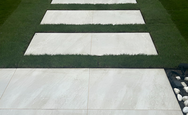 Load image into Gallery viewer, Quartz - White Porcelain Paving Tiles - 900 x 600 x 20mm
