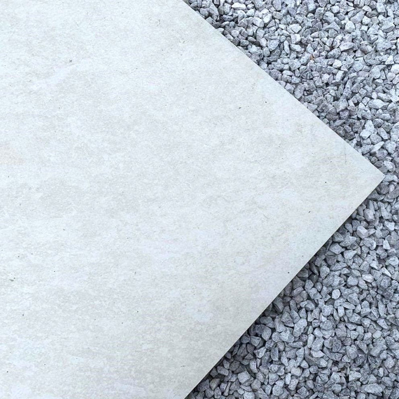 Load image into Gallery viewer, Quartz - White Porcelain Paving Tiles - 1200 x 600 x 20mm