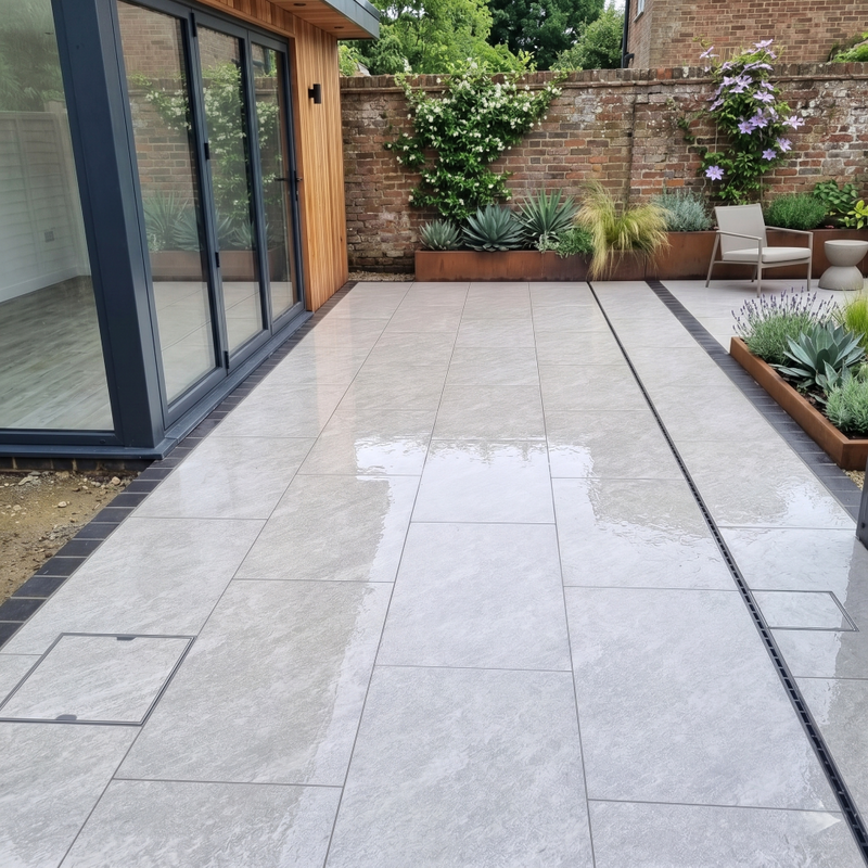 Load image into Gallery viewer, Quartz - Grey Porcelain Paving Tiles - 900 x 600 x 20mm