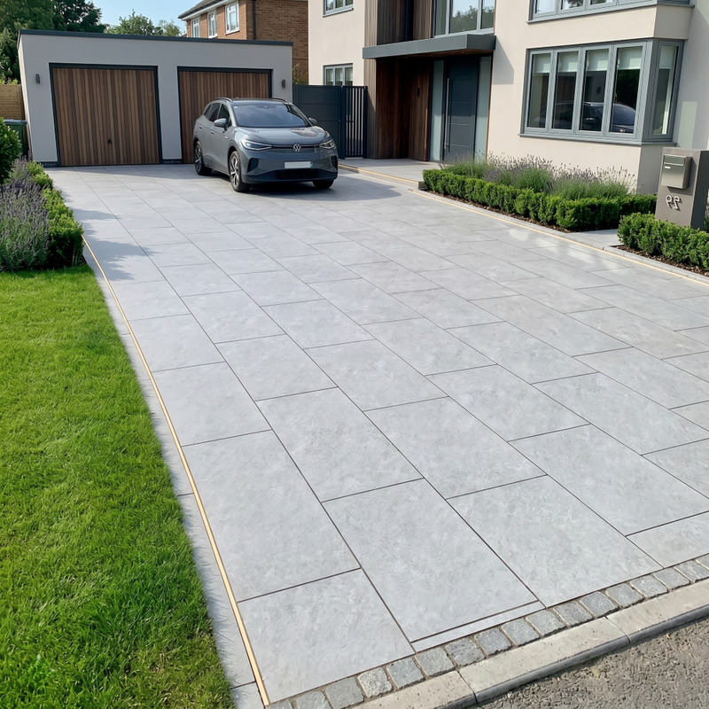 Load image into Gallery viewer, Quartz - Grey Porcelain Paving Tiles - 900 x 600 x 20mm