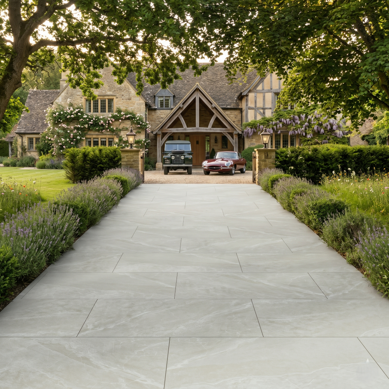 Load image into Gallery viewer, Roca - White Porcelain Paving Tiles - 900 x 600 x 20mm