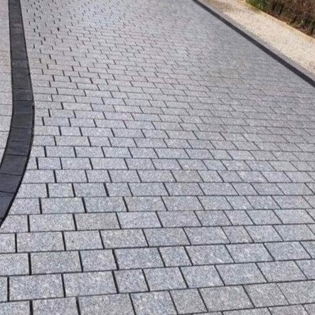 Load image into Gallery viewer, Dark Grey Granite Block Paving - 150 x 150 x 50mm - Sawn & Flamed