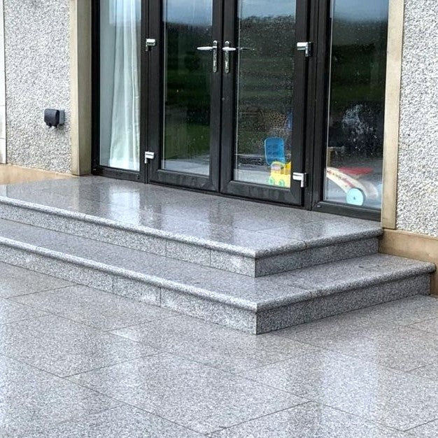 Load image into Gallery viewer, Light Grey Granite Paving - 900 x 600 x 20mm - Sawn & Flamed