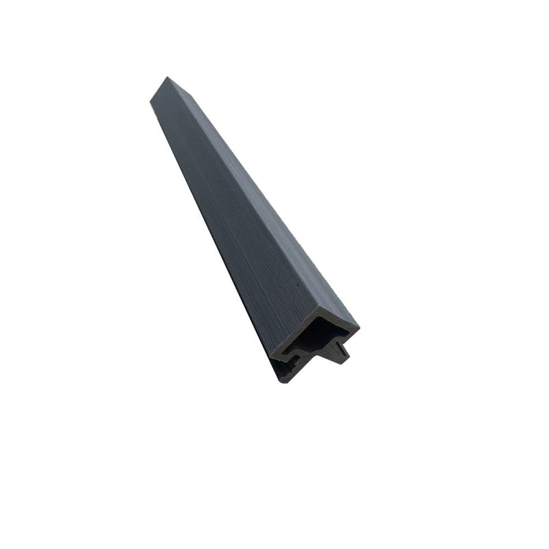 Load image into Gallery viewer, Slatted Stone - Grey Composite Cladding - Corner Piece - 2200 x 49.25 x 49.25 mm