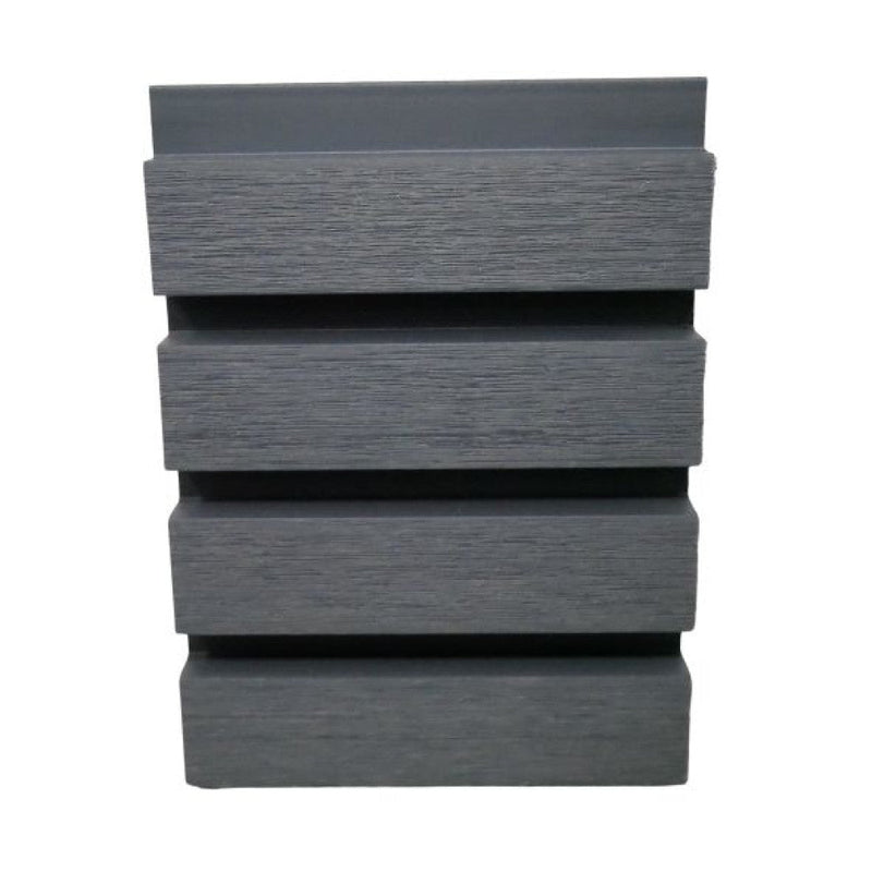 Load image into Gallery viewer, Slatted Stone - Grey Composite Cladding - Cladding Board - 2500 x 200 x 26 mm