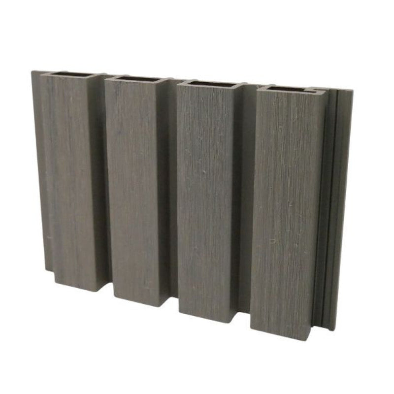Load image into Gallery viewer, Slatted Misty Wood - Grey & Brown Composite Cladding - Cladding Board - 2500 x 200 x 26 mm