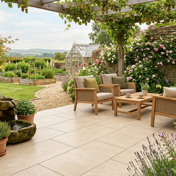 Load image into Gallery viewer, Storm - Beige Porcelain Paving Tiles - 900 x 600 x 20mm