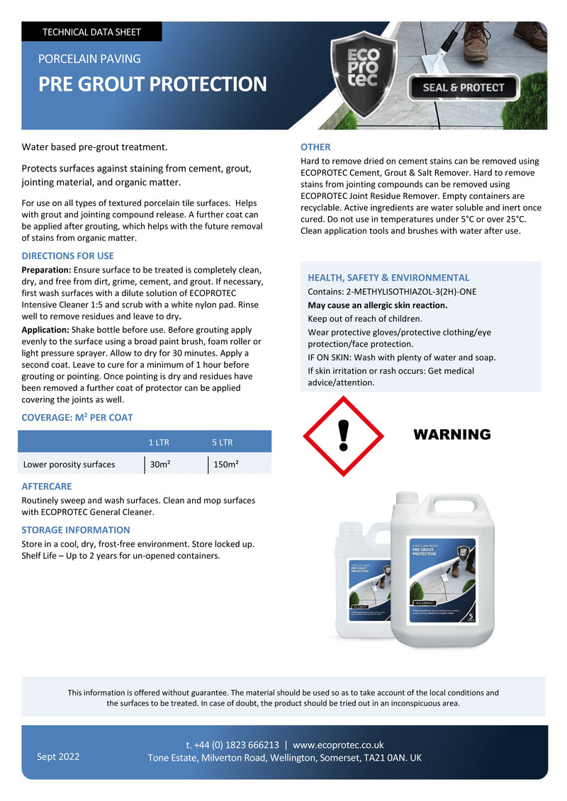 Load image into Gallery viewer, LTP Ecoprotec Pre Grout Protection - 5L