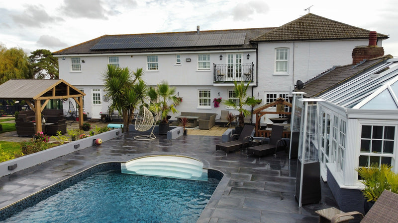 Load image into Gallery viewer, Titan Dark - Black Porcelain Paving Tiles - 1200 x 600 x 20mm