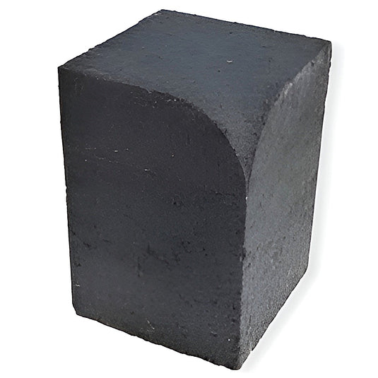 Lakeland Q-Kerb Corners - High Internal Bullnose Corner - Charcoal (200mm X 140mm X 140mm)